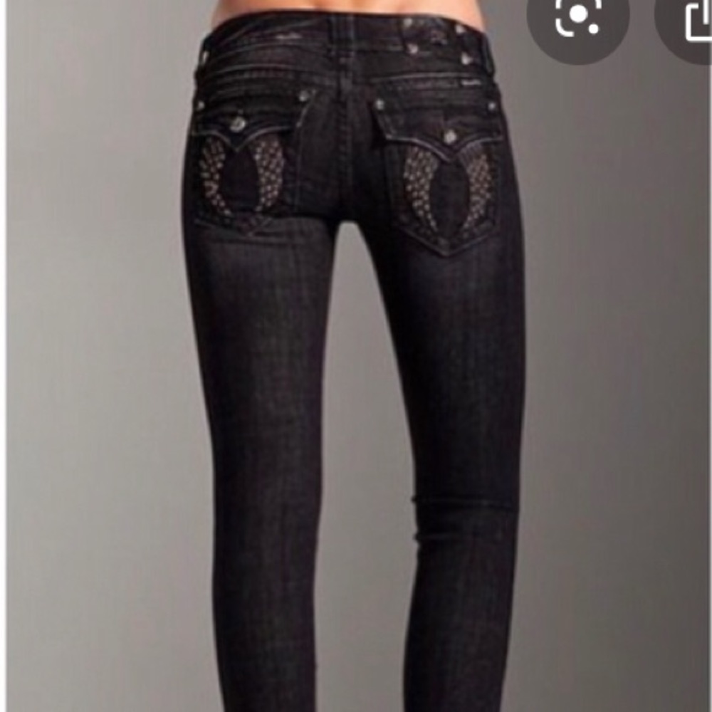 Miss me jeans. Winged pocket. Size 26
